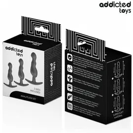 ADDICTED - Комплект OF 3 анална тапа силиконов модел 1снимка 5