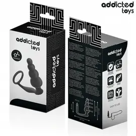ADDICTED - анална тапа с ринг силиконов модел 5снимка 5
