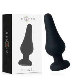 INTENSE - ANAL PLUG PIPO L черен силиконов 13 см