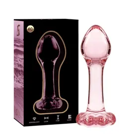 NEBULA SERIES BY IBIZA - MODEL 2 ANAL PLUG боросиликатно стъкло розов 11 см -O- 3.5 см