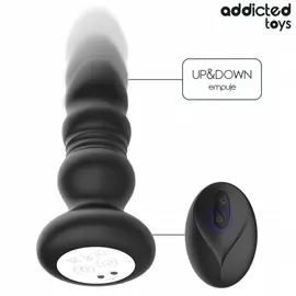 ADDICTED TOYS - THRUSTING VIBRATING ANAL PLUG, LED LIGHT дистанционно управление