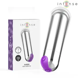 INTENSE - KAREN MINI RECHARGEABLE VIBRATING BULLET сребрист