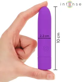 INTENSE - SYMONE USB презареждаем вибриращ вибро куршум 8 вибрации лилав 10 X 2.2 смснимка 2
