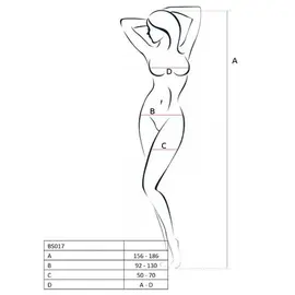 PASSION - WOMAN BS017 боди чорапогащник черен универсален размерснимка 2
