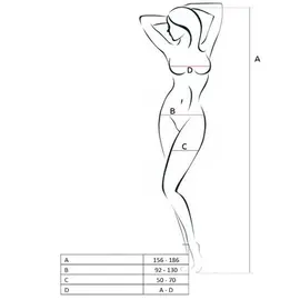 PASSION - WOMAN BS046 червен боди чорапогащник универсален размерснимка 2