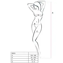 PASSION - WOMAN BS031 боди чорапогащник черен универсален размерснимка 3