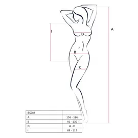 PASSION - WOMAN BS087 черен боди чорапогащник универсален размерснимка 3