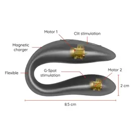 ONINDER - LISBOA черен G-POINT & CLITORIS STIMULATOR - FREE APPснимка 3