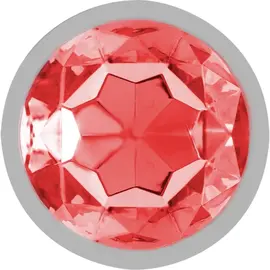 INTENSE - ALUMINUM метален ANAL PLUG с червен CRYSTAL SIZE Lснимка 3
