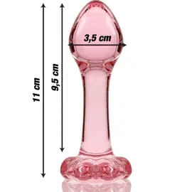 NEBULA SERIES BY IBIZA - MODEL 2 ANAL PLUG боросиликатно стъкло розов 11 см -O- 3.5 смснимка 3