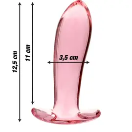 NEBULA SERIES BY IBIZA - MODEL 5 ANAL PLUG боросиликатно стъкло розов 12.5 см -O- 3.5 смснимка 3