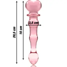 NEBULA SERIES BY IBIZA - MODEL 21 дилдо боросиликатно стъкло розов 20.5 см -O- 3.5 смснимка 3