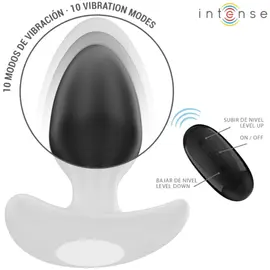 INTENSE - JOEY ANAL PLUG 10 VIBRATIONS черен дистанционно управлениеснимка 3