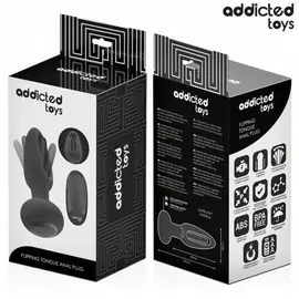 ADDICTED TOYS - ANAL PLUG с VIBRATING TONGUE и дистанционно управлениеснимка 3