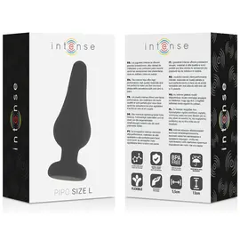 INTENSE - ANAL PLUG PIPO L черен силиконов 13 смснимка 4