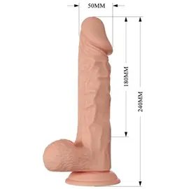 BAILE - BEAUTIFUL ENCOUNTER BURAQ FLEXIBLE реалистичен дилдо 24 см натураленснимка 4