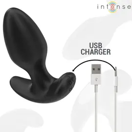 INTENSE - JOEY ANAL PLUG 10 VIBRATIONS черен дистанционно управлениеснимка 4