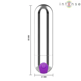 INTENSE - KAREN MINI RECHARGEABLE VIBRATING BULLET сребристснимка 4