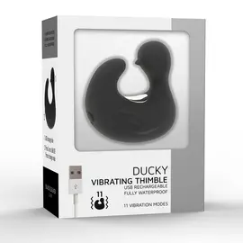 черен & сребрист - DUCKYMANIA презареждаем силиконов STIMULATING DUCK THIMBLEснимка 5