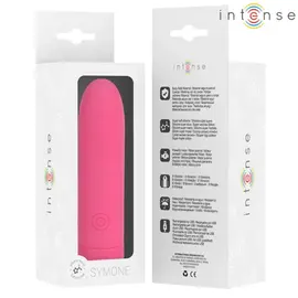 INTENSE - SYMONE USB презареждаем вибриращ вибро куршум 8 вибрации розов 10 X 2.2 смснимка 5