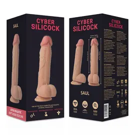 CYBER SILICOCK - SAUL ULTRA реалистичен SOFT LIQUID силиконов 21 см -O- 4.2 смснимка 5