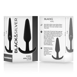 BLACK&SILVER - KAEL силиконов ANAL PLUG с MEDIUM HANDLEснимка 5