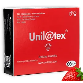 UNILATEX - Червен / STRAWBERRY PRESERVATIVES 144 бр.