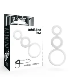 ADDICTED TOYS - RINGS комплект за PENIS прозрачен