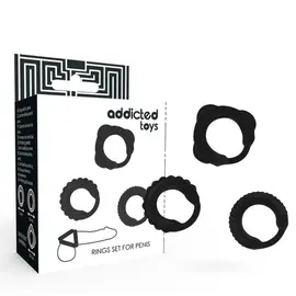 ADDICTED TOYS - C-RING комплект черен
