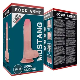 ROCKARMY - Харнес + LIQUID силиконов PREMIUM MUSTANG реалистичен 18 см -O- 4.14 см
