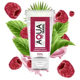AQUA TRAVEL - WILD RASPBERRY FLAVOUR лубрикант на водна основа - 50 ML