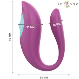 INTENSE - ANNIE U-SHAPED вибратор и STIMULATOR лилав дистанционно управление