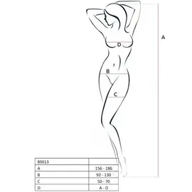 PASSION - WOMAN BS013 черен боди чорапогащник универсален размерснимка 2