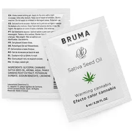 BRUMA - SATIVA SEED OIL SLIDING GEL WARMING CANNABIS FLAVOR 6 MLснимка 2
