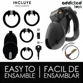 ADDICTED TOYS LOCKED - MINDNIGHT CELL клетка за пенис SIZE Sснимка 2