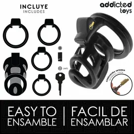 ADDICTED TOYS LOCKED - GILDEN CAGE силиконов клетка за пенис 8.5 смснимка 2