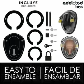 ADDICTED TOYS LOCKED - KEYLESS RESTRAINT клетка за пенис 11.5 смснимка 2