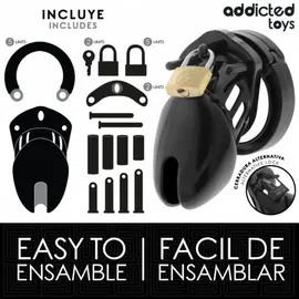 ADDICTED TOYS LOCKED - OBSIDIAN HOLD клетка за пенис SIZE Sснимка 2