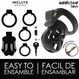 ADDICTED TOYS LOCKED - SILENT KEEP клетка за пенис 7.5 смснимка 2