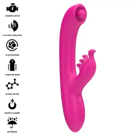 INTENSE - CHRISTINA MULTIFUNCTION вибратор тип зайче 22.5 см розовснимка 2