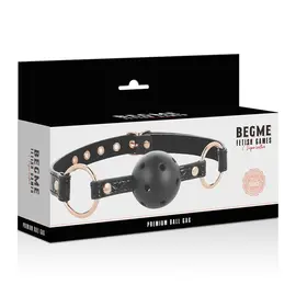 BEGME - Черен EDITION BALL гег VEGAN LEATHERснимка 3