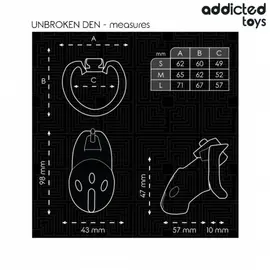 ADDICTED TOYS LOCKED - UNBROKEN DEN клетка за пенис 9.8 смснимка 3