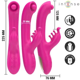 INTENSE - CHRISTINA MULTIFUNCTION вибратор тип зайче 22.5 см розовснимка 3