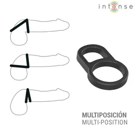 INTENSE - CONLETH ADJUSTABLE двоен пенис пръстен MODEL 3снимка 3