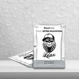 BLACK HOLE - WATER BASED GEL EXTRA DILATATION 6 ML SINGLE DOSEснимка 4