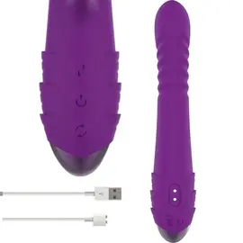 INTENSE - IGGY MULTIFUNCTION RECHARGEABLE вибратор UP & DOWN с CLITORAL STIMULATOR лилавснимка 4