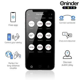 ONINDER CUTE - LOVE 3 SOME TRIPLE вибратор - FREE WORLDWIDE APPснимка 4