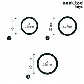 ADDICTED TOYS - Комплект OF силиконов RINGS MODEL 2снимка 4