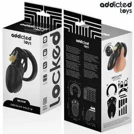ADDICTED TOYS LOCKED - OBSIDIAN HOLD клетка за пенис SIZE Mснимка 4