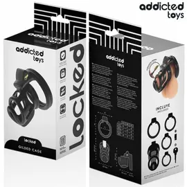 ADDICTED TOYS LOCKED - GILDEN CAGE силиконов клетка за пенис 8.5 смснимка 4